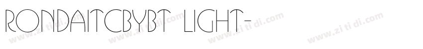RondaITCbyBT Light字体转换